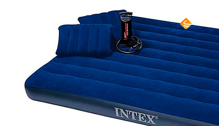 Матрас Intex Classic + 2 подушки и ручной насос  - отзыв